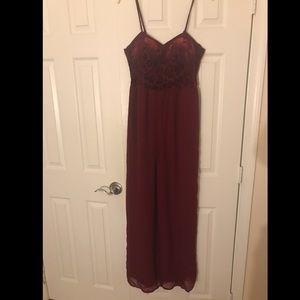 Gorgeous maroon jumpsuit